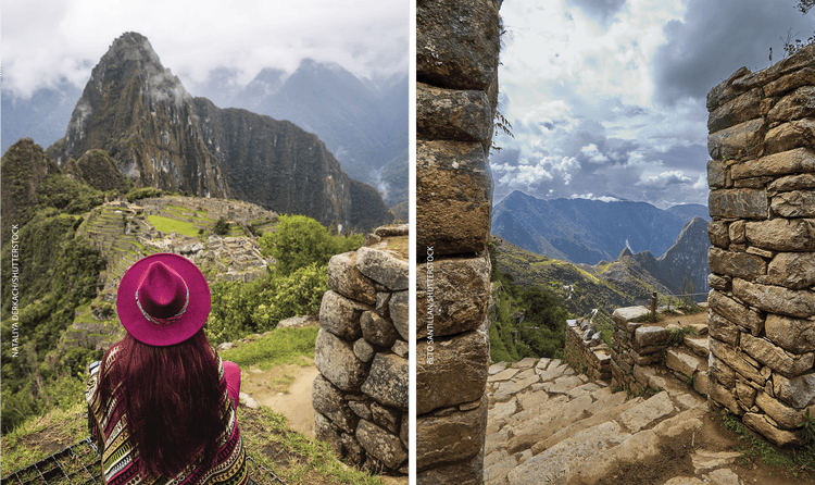 Machu Picchu in Urubamba Province, Peru is a UNESCO-designated World Heritage Site and sits 8,000 feet above sea level.