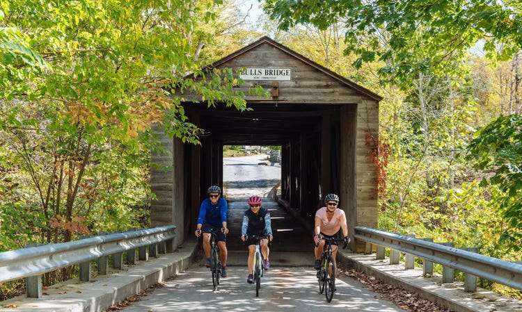 DuVine Cycling tours offer scenic views on well maintained traffic free roads
