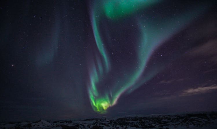 Northern Lights near Sorrisniva in Alta, Norway.